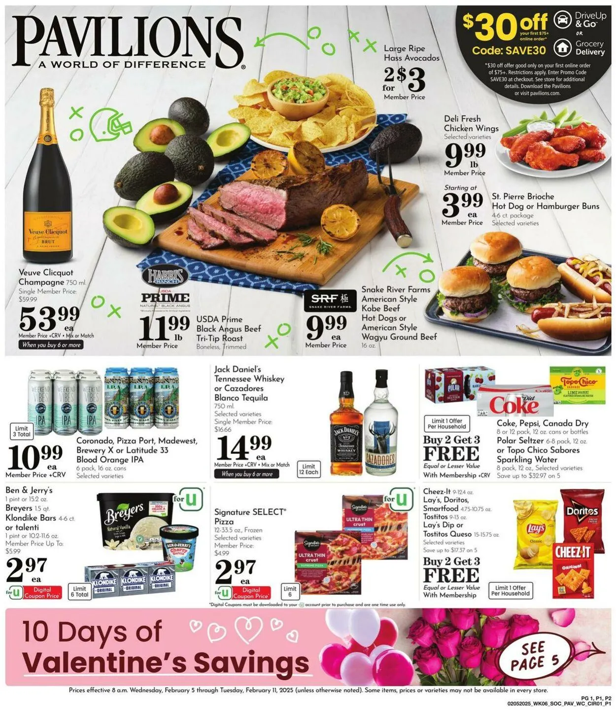 Weekly ad Pavilions from February 5 to February 11 2025 - Page 1