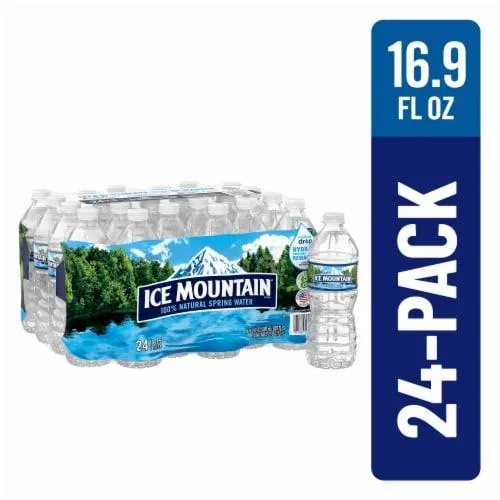 Ice Mountain 100% Natural Spring Bottled Water