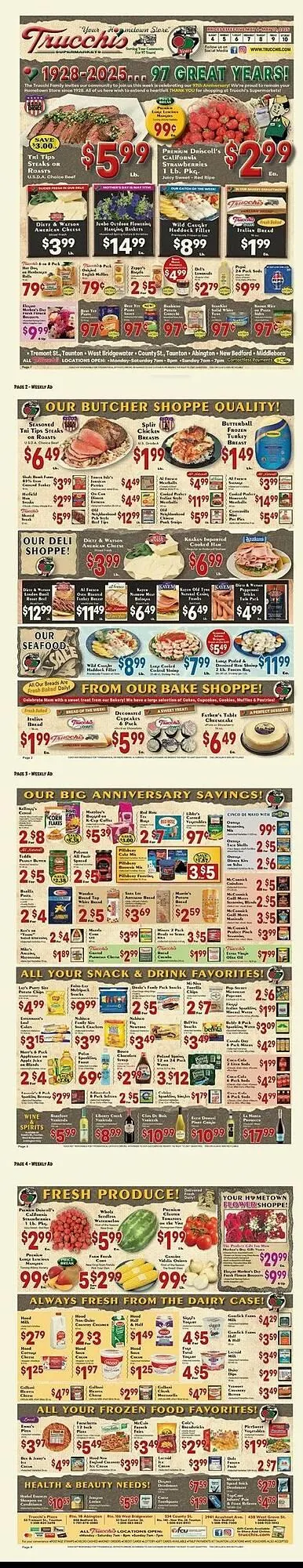 Weekly ad Trucchis Weekly Ad from May 4 to May 10 2025 - Page 1
