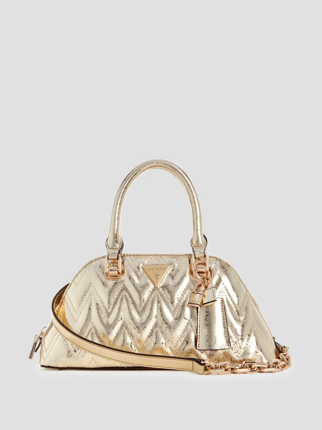 Adelard Metallic Dome Satchel