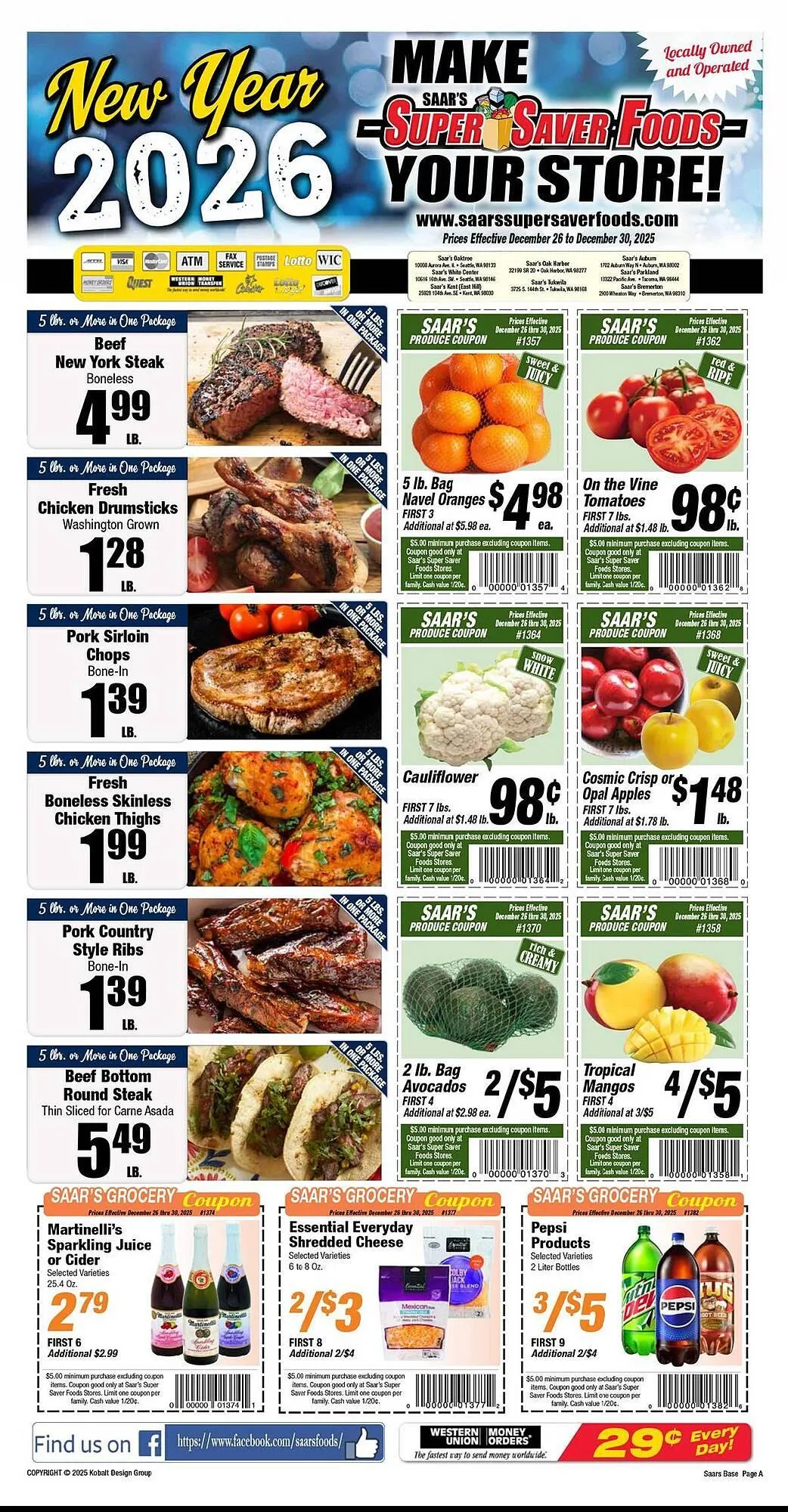 Weekly ad Super Saver weekly ad from December 26 to December 30 2025 - Page 1
