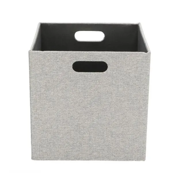 allen + roth ( 13-in W x 13-in H x 13-in D ) Gray Fabric Bin