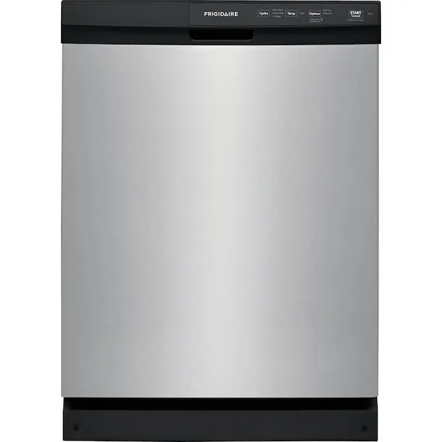 Frigidaire 24-in Front Control Built-In Dishwasher (Stainless Steel) ENERGY STAR, 55-dBA Standard Sound Level