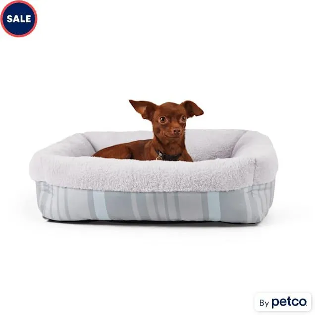 EveryYay Essentials Nester Dog Bed, 24" L X 18" W X 5" H, Small, Gray