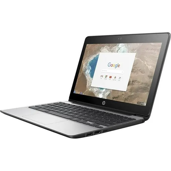 HP Chromebook 11 G5 11.6" Laptop, Intel Celeron N3060, 4GB RAM, 16GB SSD, Chrome OS, Black, 1FX82UT#ABA