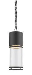 Z-Lite Luminata Black Outdoor LED Chain Hung Light