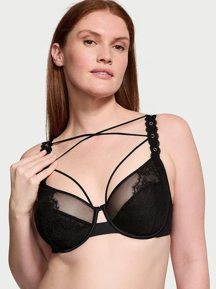 The Fabulous by Victoria's Secret Rose Lace & Grommet Full-Cup Bra