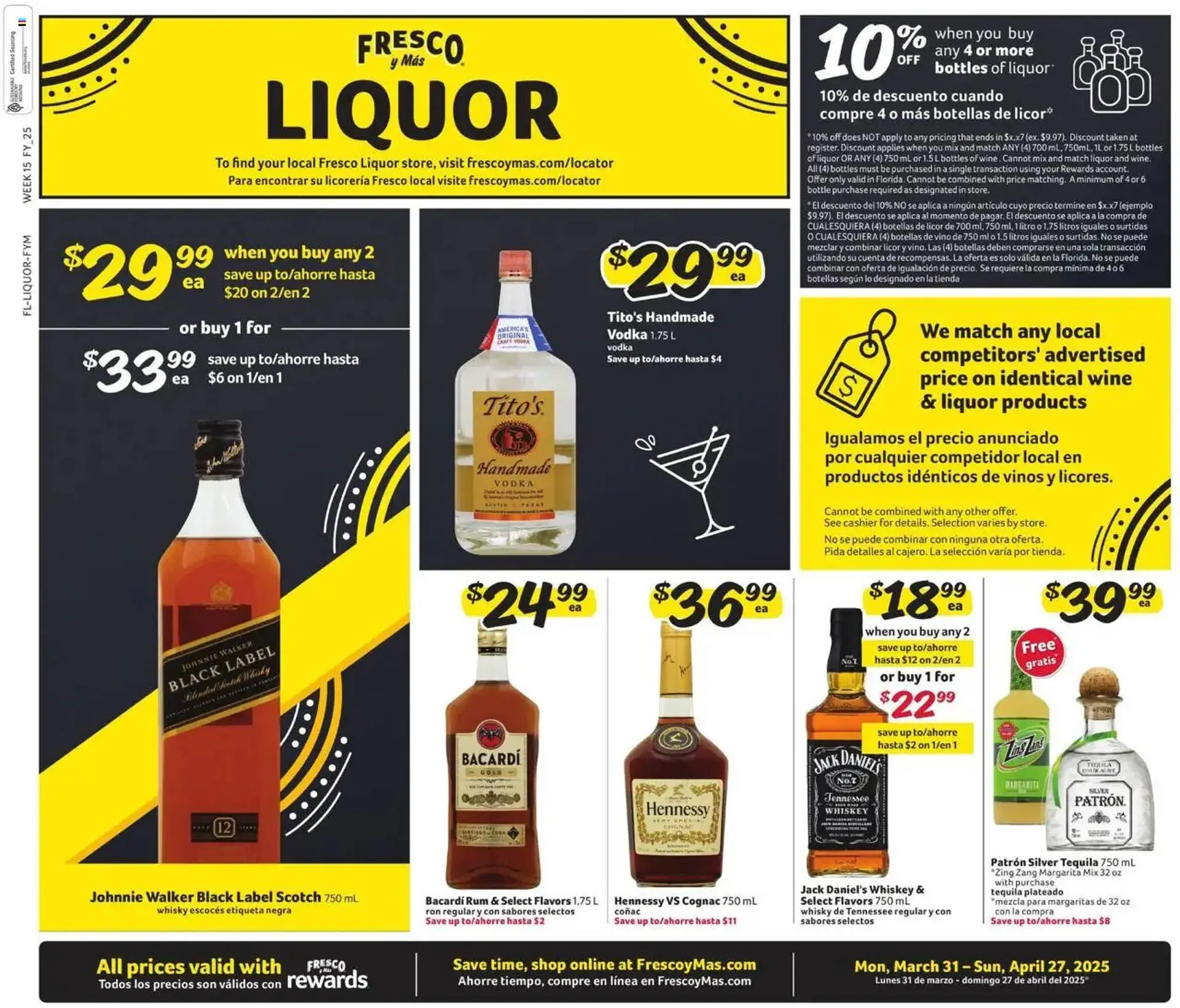 Weekly ad Fresco y Más Weekly Ad from March 31 to April 27 2025 - Page 1