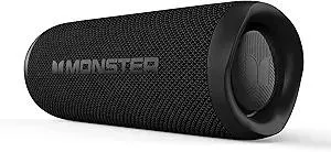 Monster Bluetooth Speaker, Wireless Portable Outdoor Bluetooth Speakers, 60W True Wireless Stereo IPX8 Waterproof, Dual PairingBluetooth 5.4 Built-in Mic, Black
