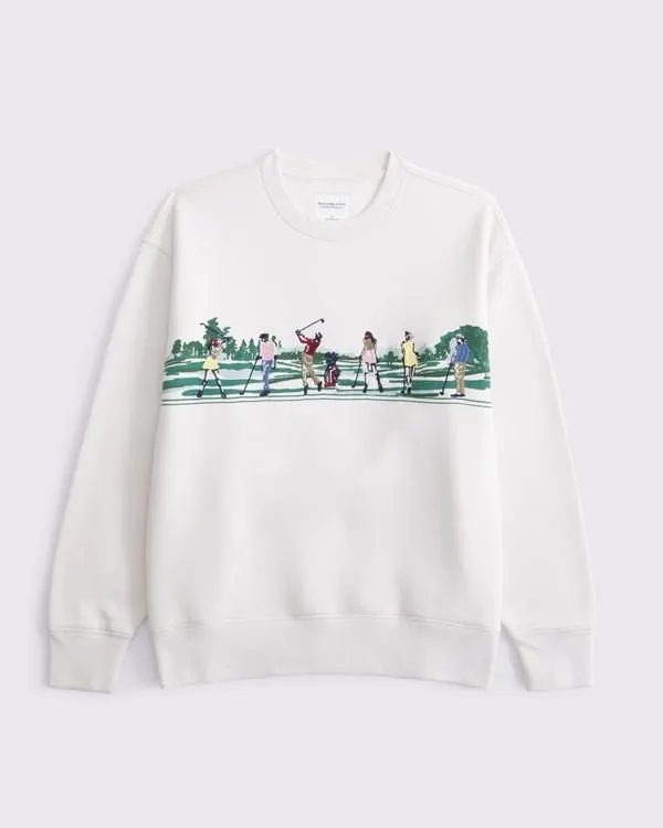Golf Graphic Oversized Sunday Crew