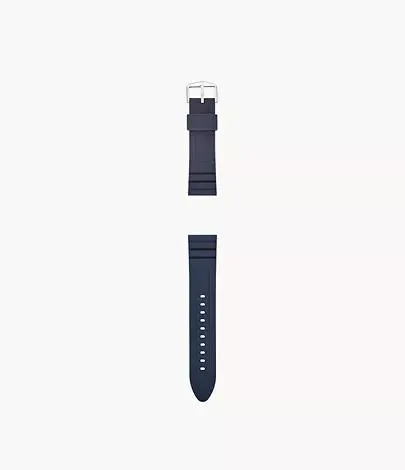 22mm Dark Blue Silicone Watch Strap