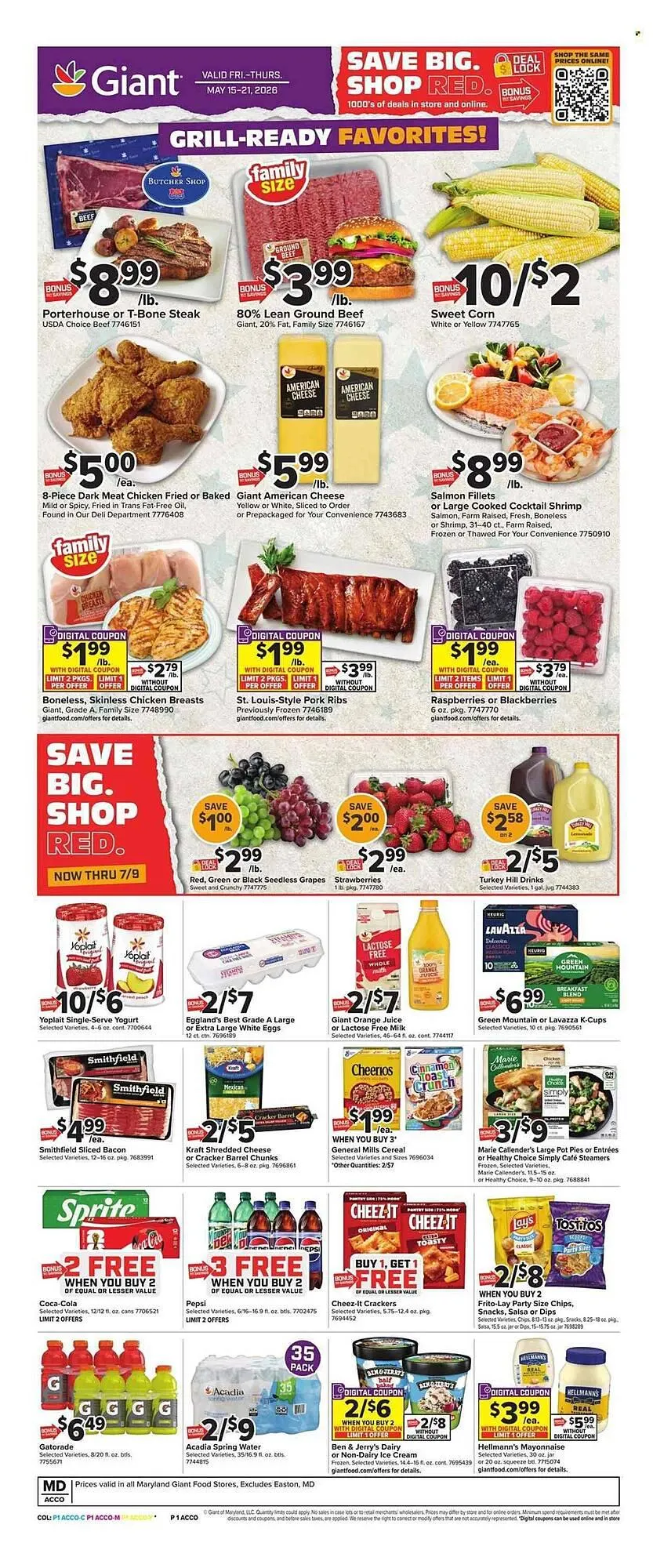 Giant Food weekly ad - 1