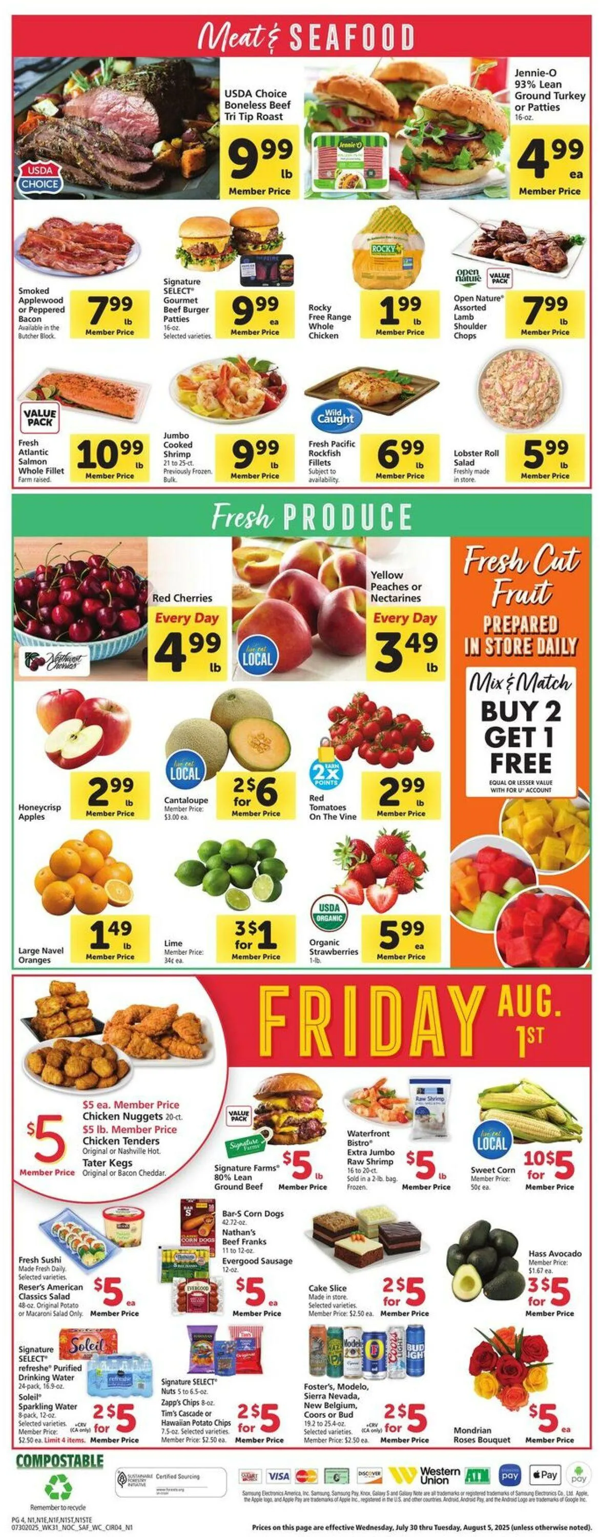 Weekly ad Safeway Current weekly ad from July 30 to August 5 2025 - Page 4