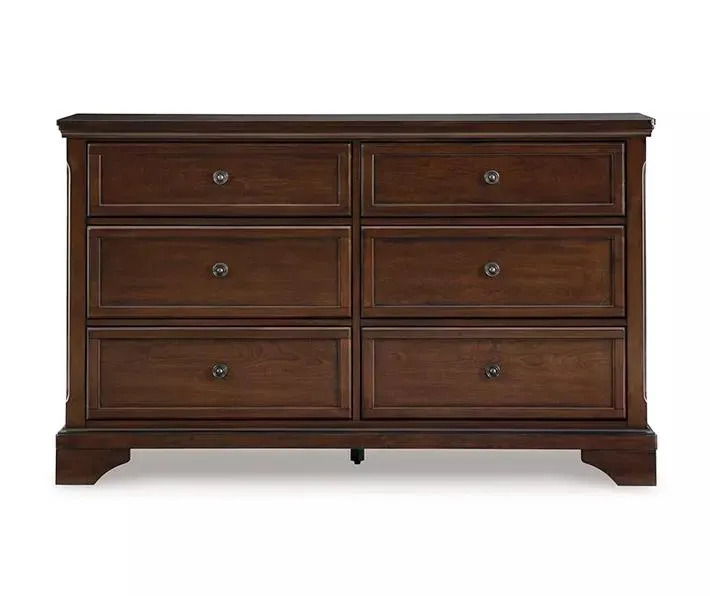 Trellington Brown 6-Drawer Dresser