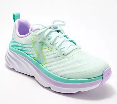 Skechers D'Lux Vapor Vegan Washable Mesh Lace-Up Sneakers