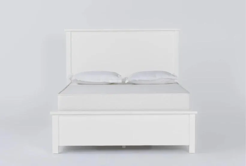 Felipe White Queen Platform Bed With Storage