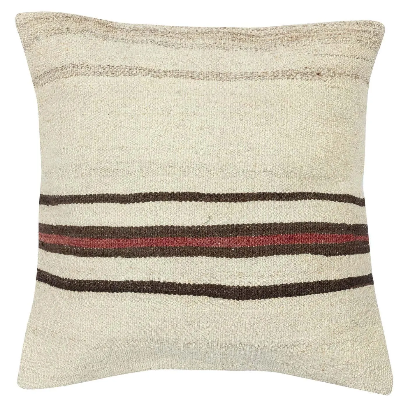 20"x20" Vintage Kilim Cushion Cover. Hemp Accent Pillow Cover. Throw Pillow