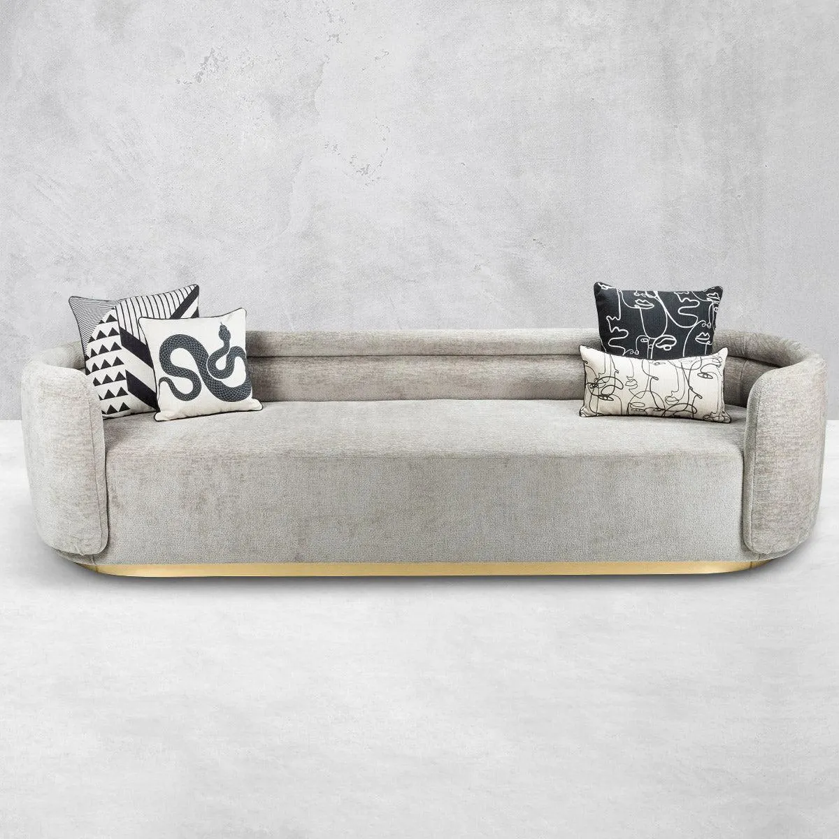 Santorini Sofa in Hammered Velour