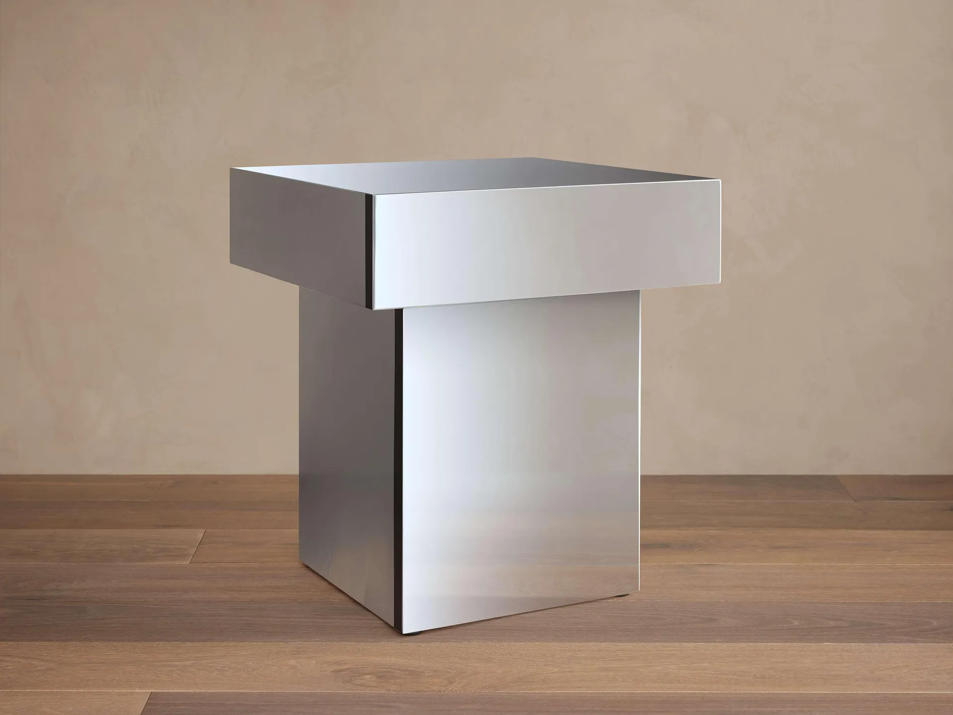 Cinzia Chrome End Table