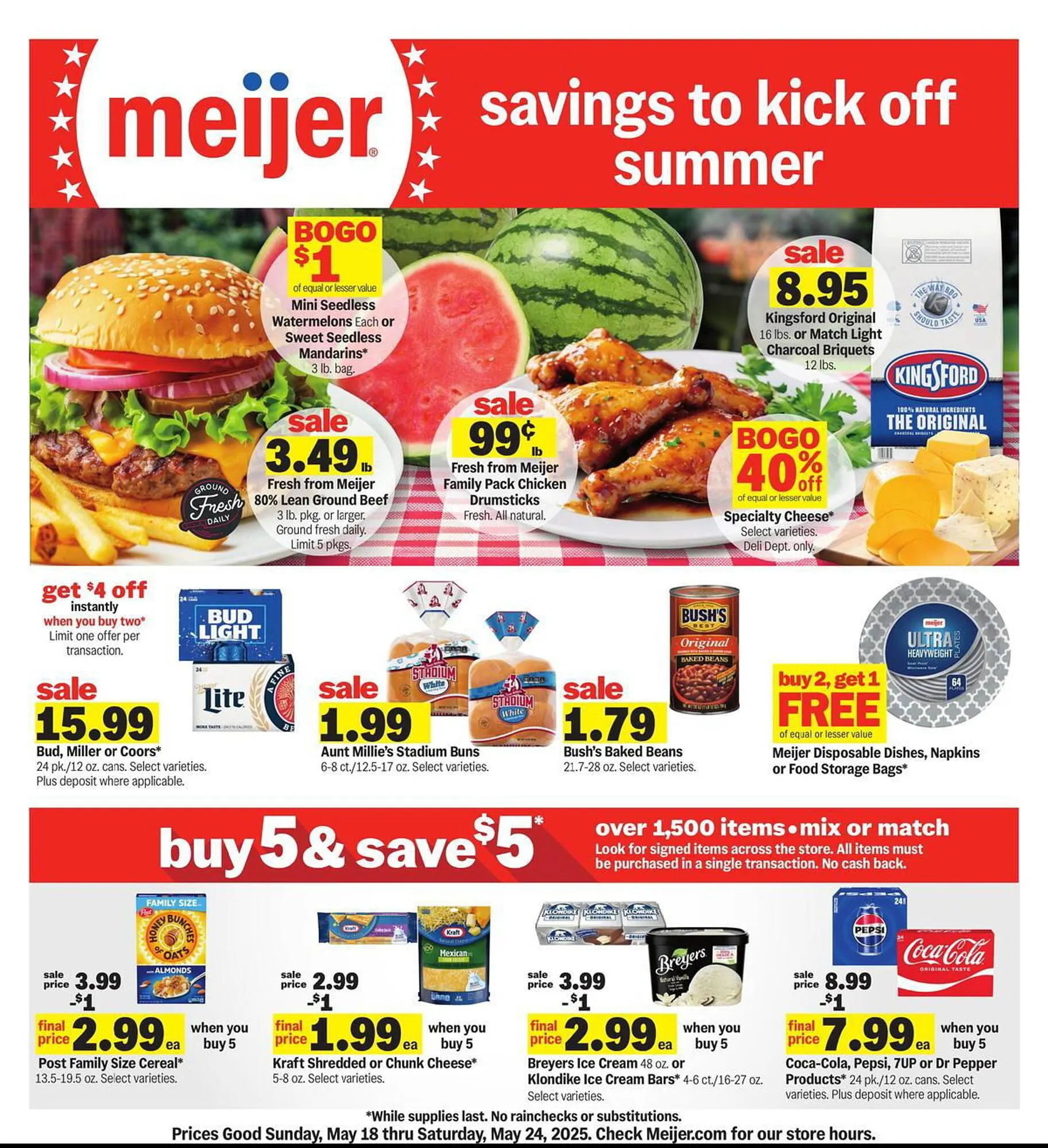 Weekly ad Meijer Weekly Ad from May 18 to May 24 2025 - Page 1