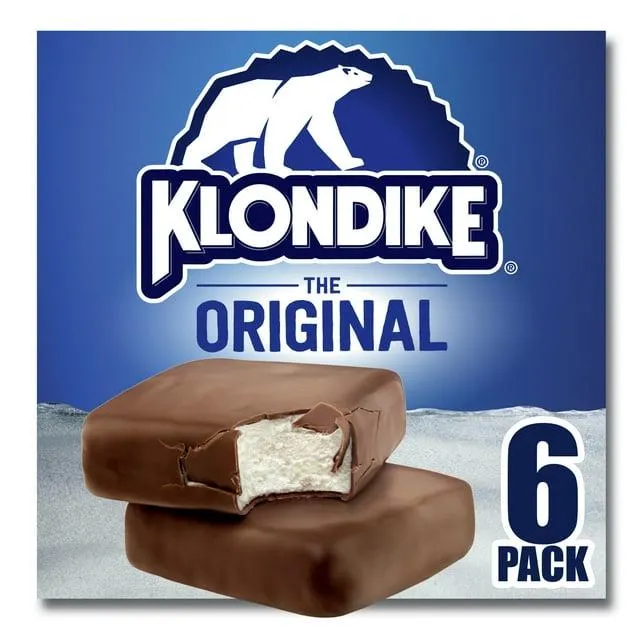 Klondike Original Crunchy Ice Cream Bars Kosher Certified, 6 Count