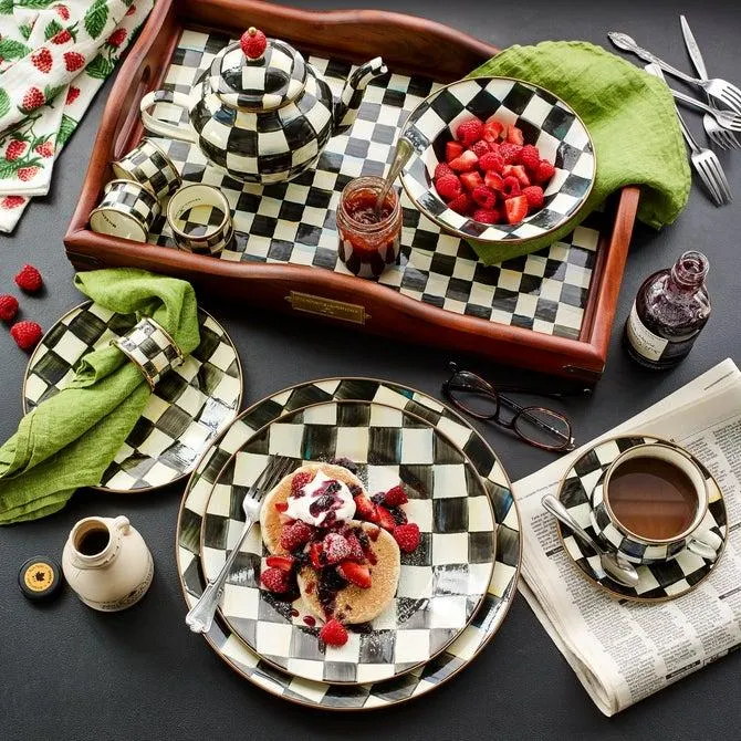 Courtly Check Enamel Dinnerware