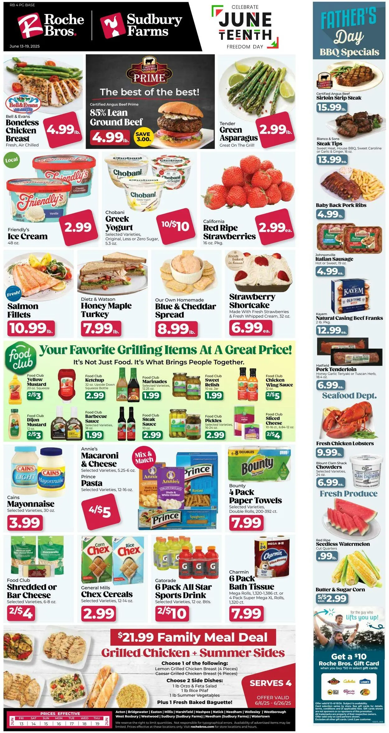 Weekly ad Roche Bros from June 13 to June 19 2025 - Page 1