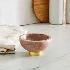 4" Marble & Brass Dip Bowls