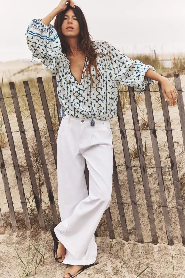 Z1975 MID-RISE WIDE LEG JEANS WITH DARTS