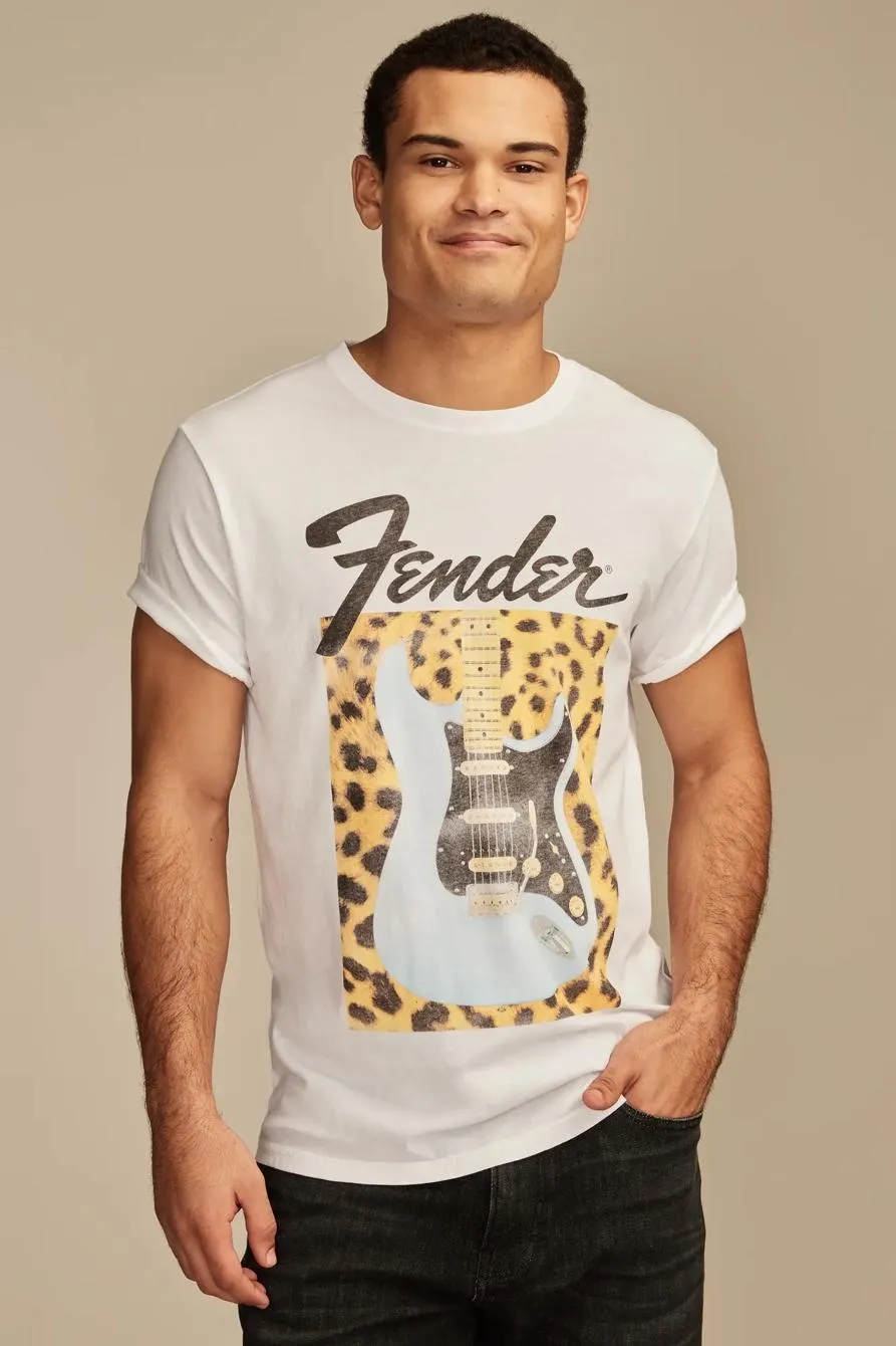 fender leopard tee