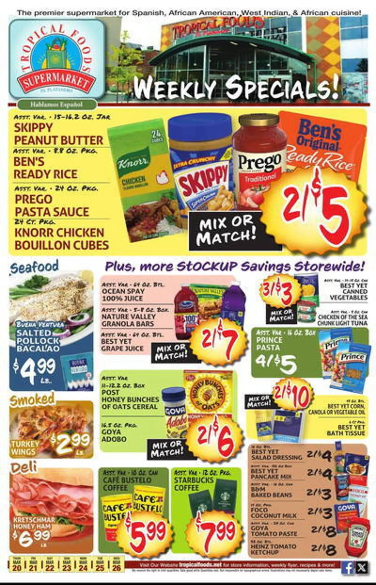 Tropical Foods Supermarket Weekly Ad - 1