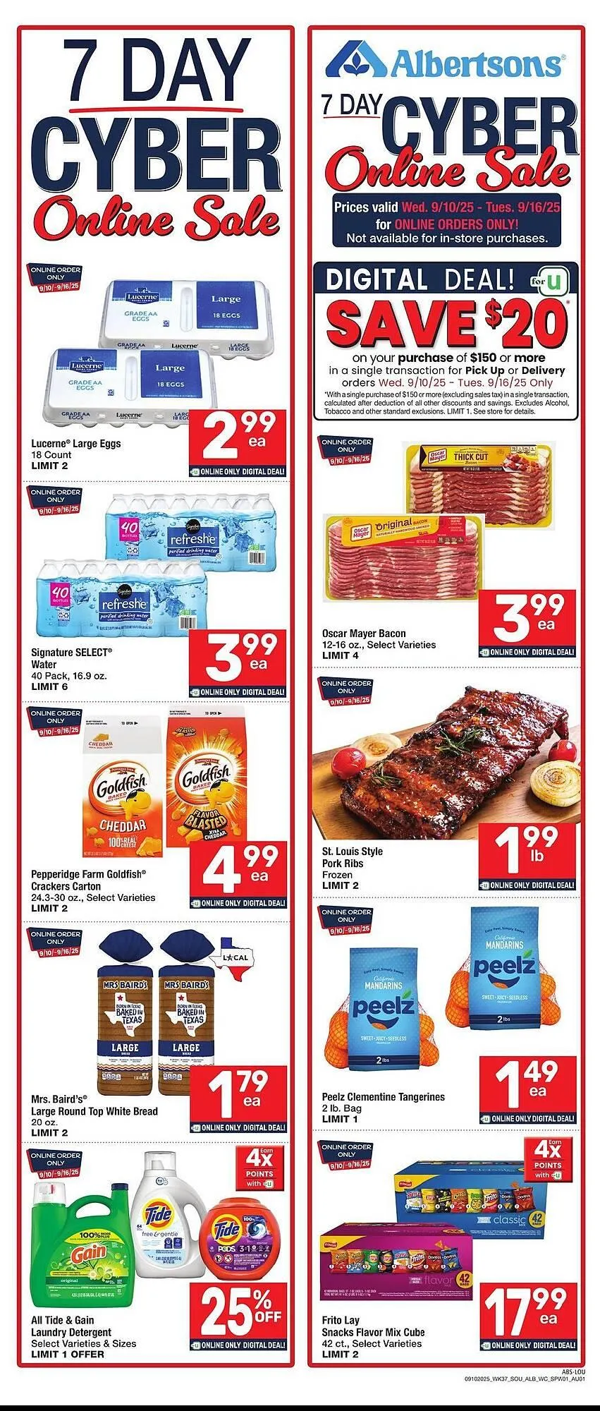 Weekly ad Albertsons weekly ad from September 10 to September 16 2025 - Page 1