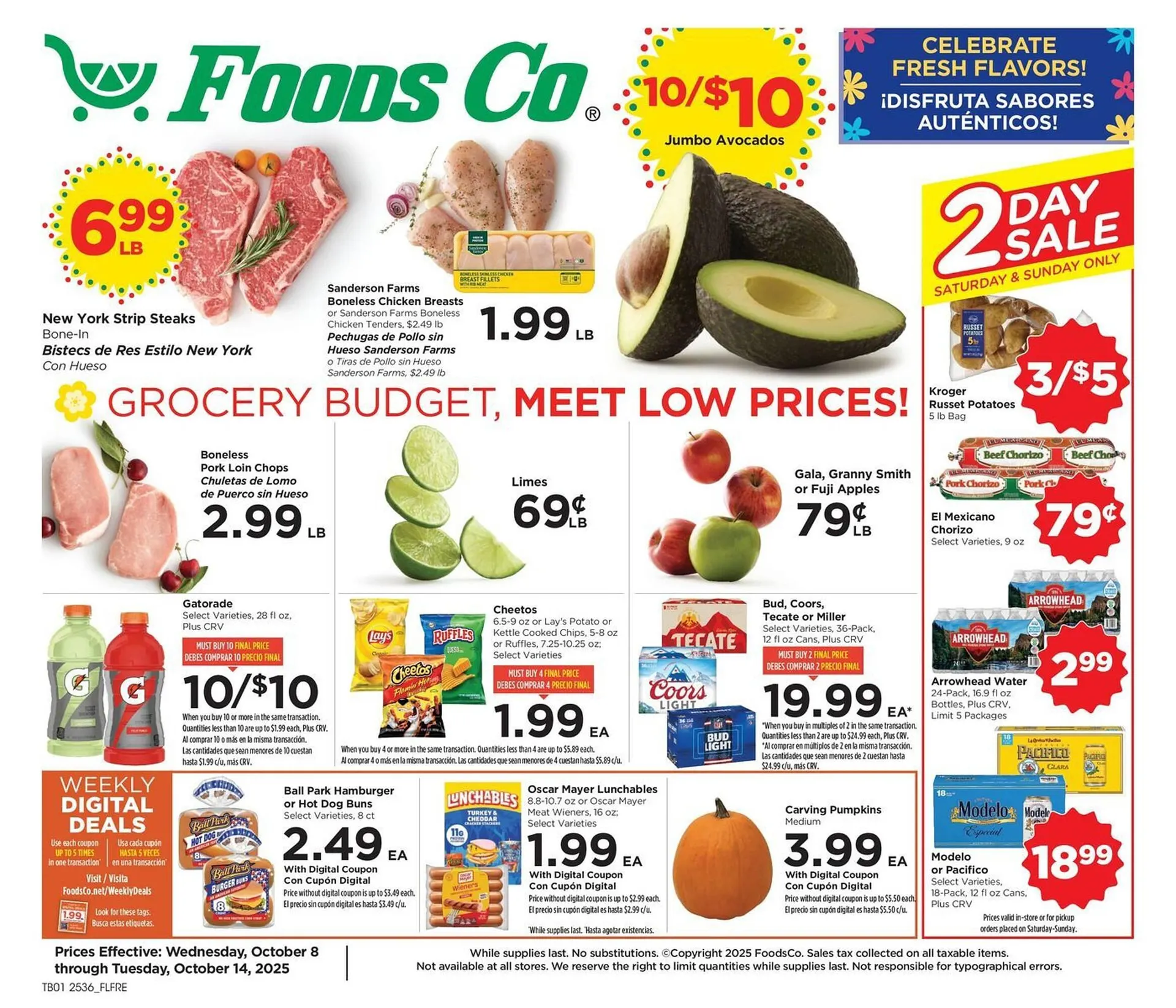 Weekly ad Foods Co weekly ad from October 8 to October 14 2025 - Page 1