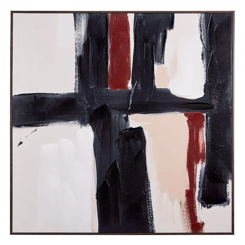 Crosby St. Framed Abstract Canvas Wall Art, 40"