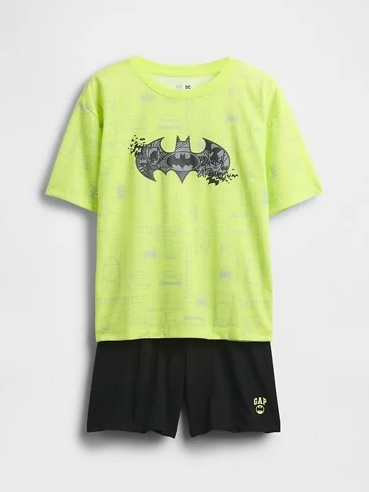Kids Batman Recycled PJ Short Set