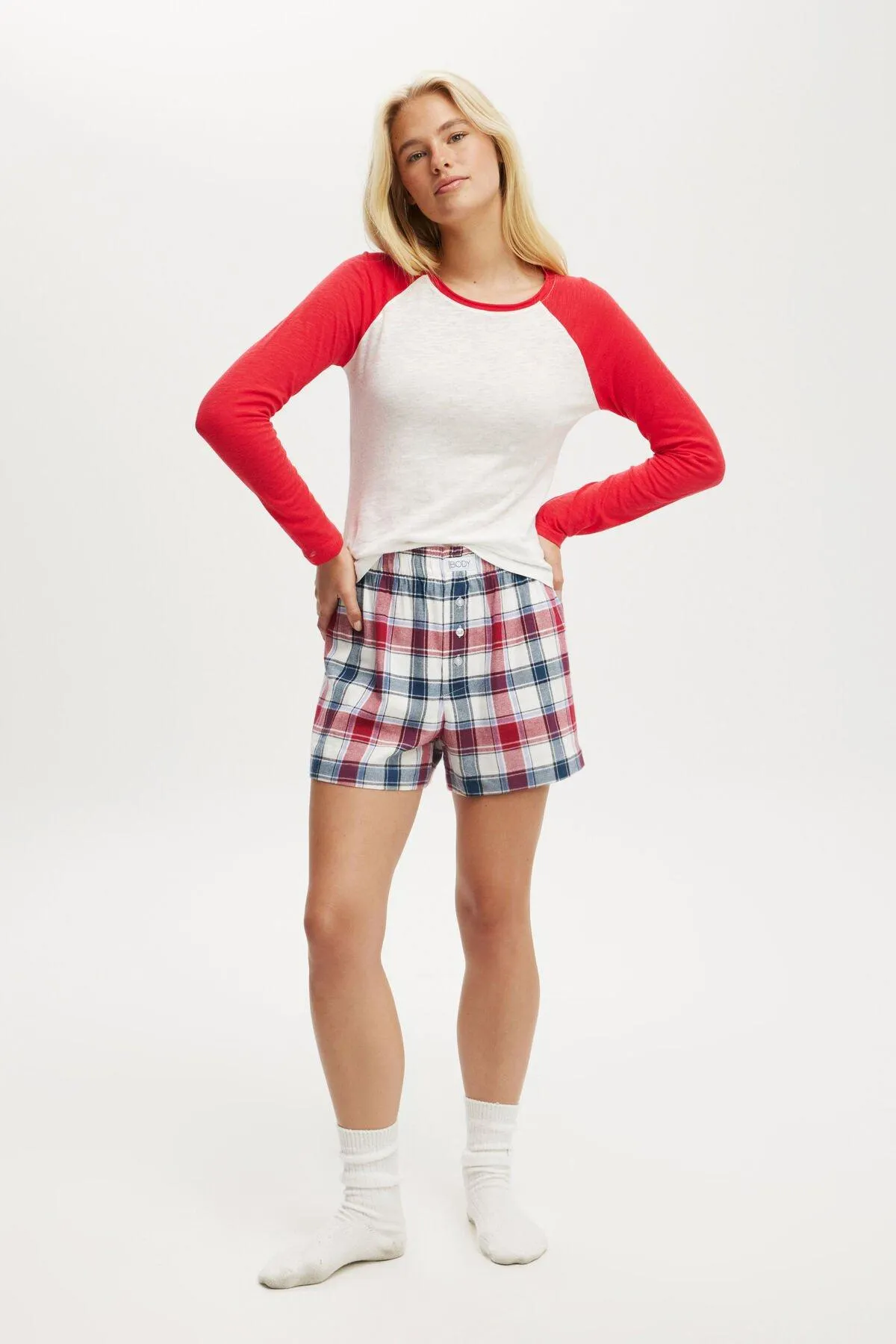 Flannel Boyfriend Boxer Short