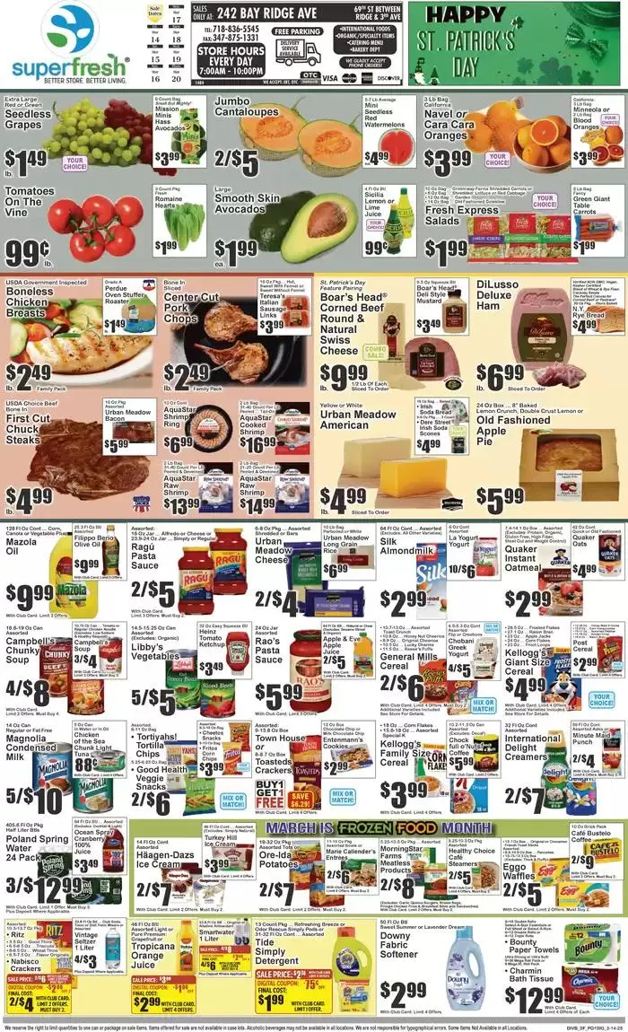 Weekly ad Super Fresh weekly ad from March 17 to March 20 2025 - Page 1