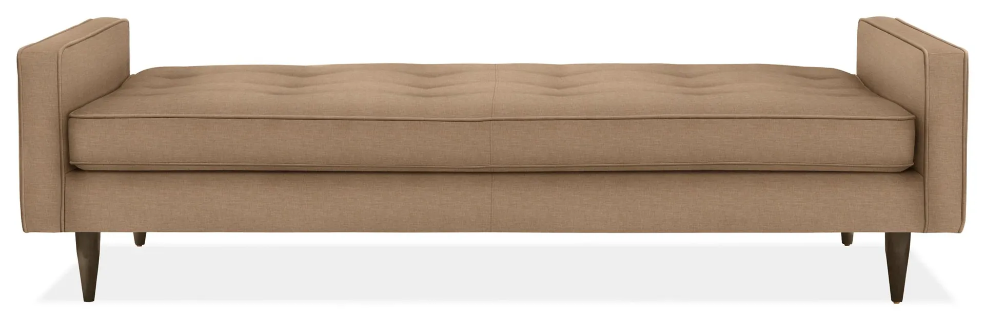 Reese 85" Daybed in Mori Camel w/Charcoal Legs