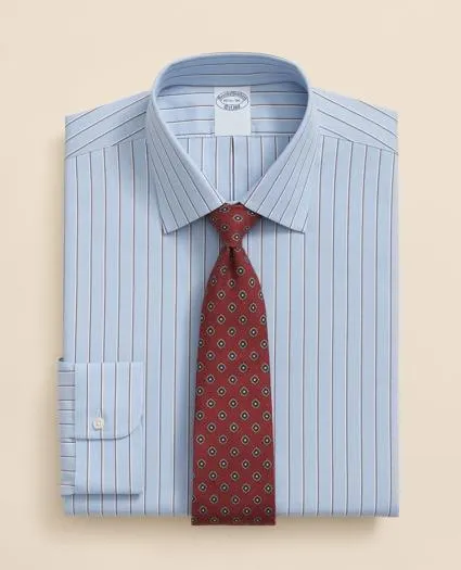 Stretch Supima ® Cotton Non-Iron Pinpoint Oxford Ainsley Collar Dress Shirt