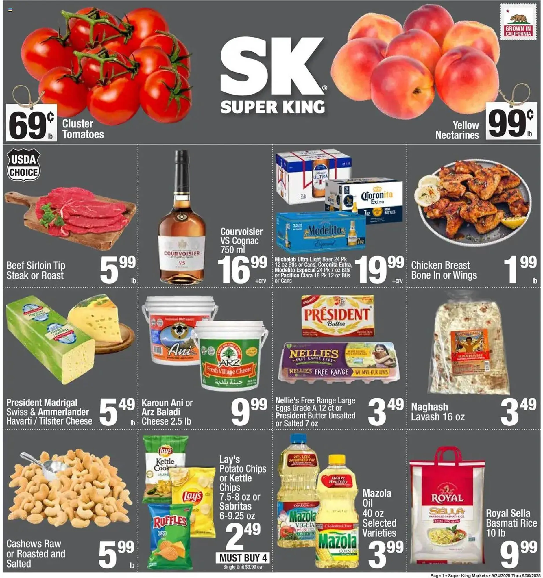 Weekly ad Super King Markets weekly ad from September 24 to September 30 2025 - Page 1
