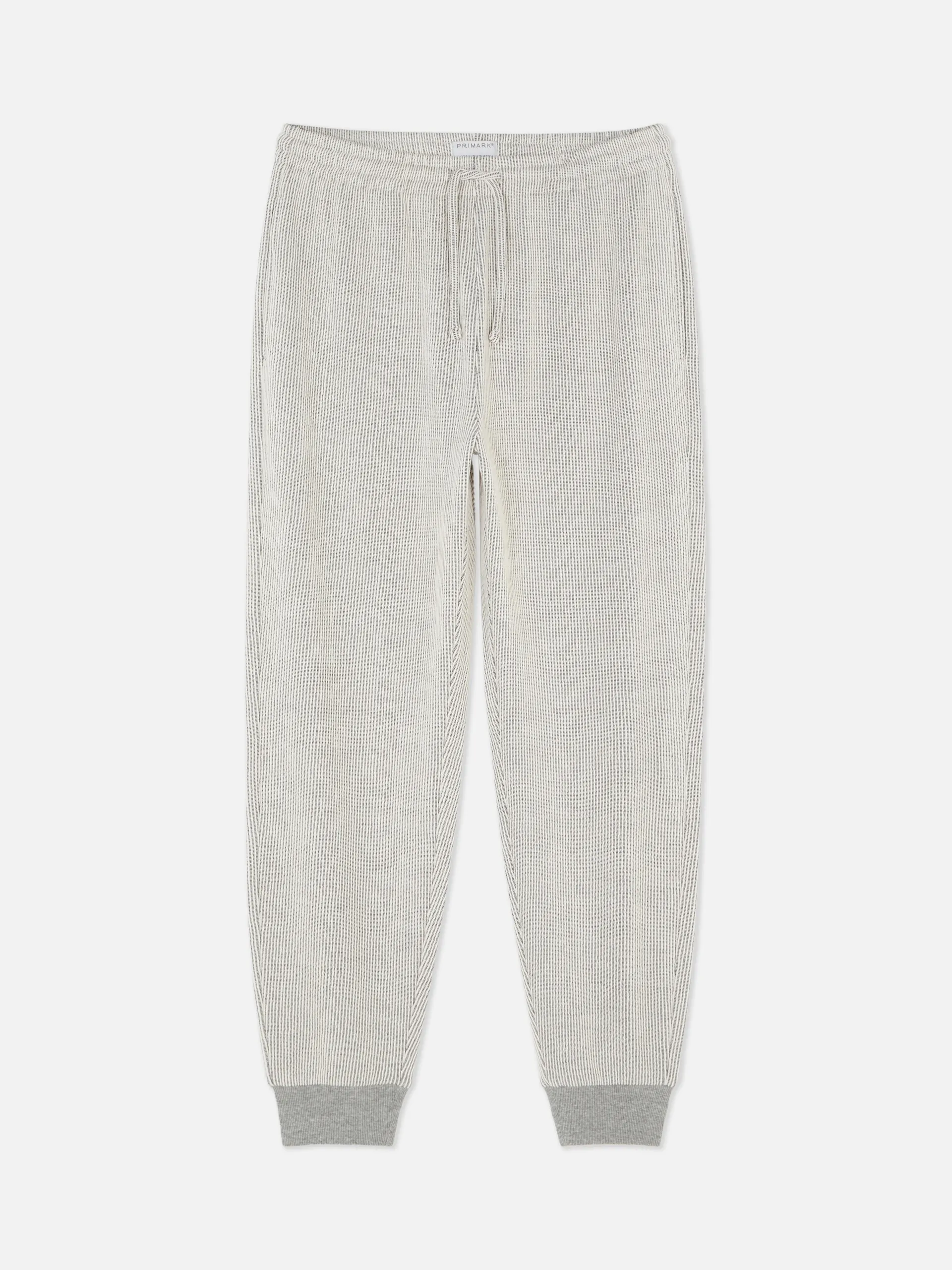Calças pijama punho Seersucker