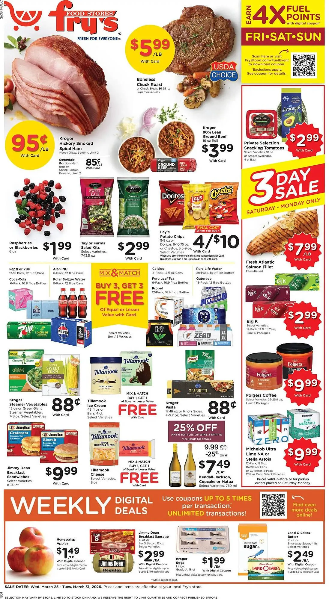 Weekly ad Fry's weekly ad from March 25 to March 31 2026 - Page 1