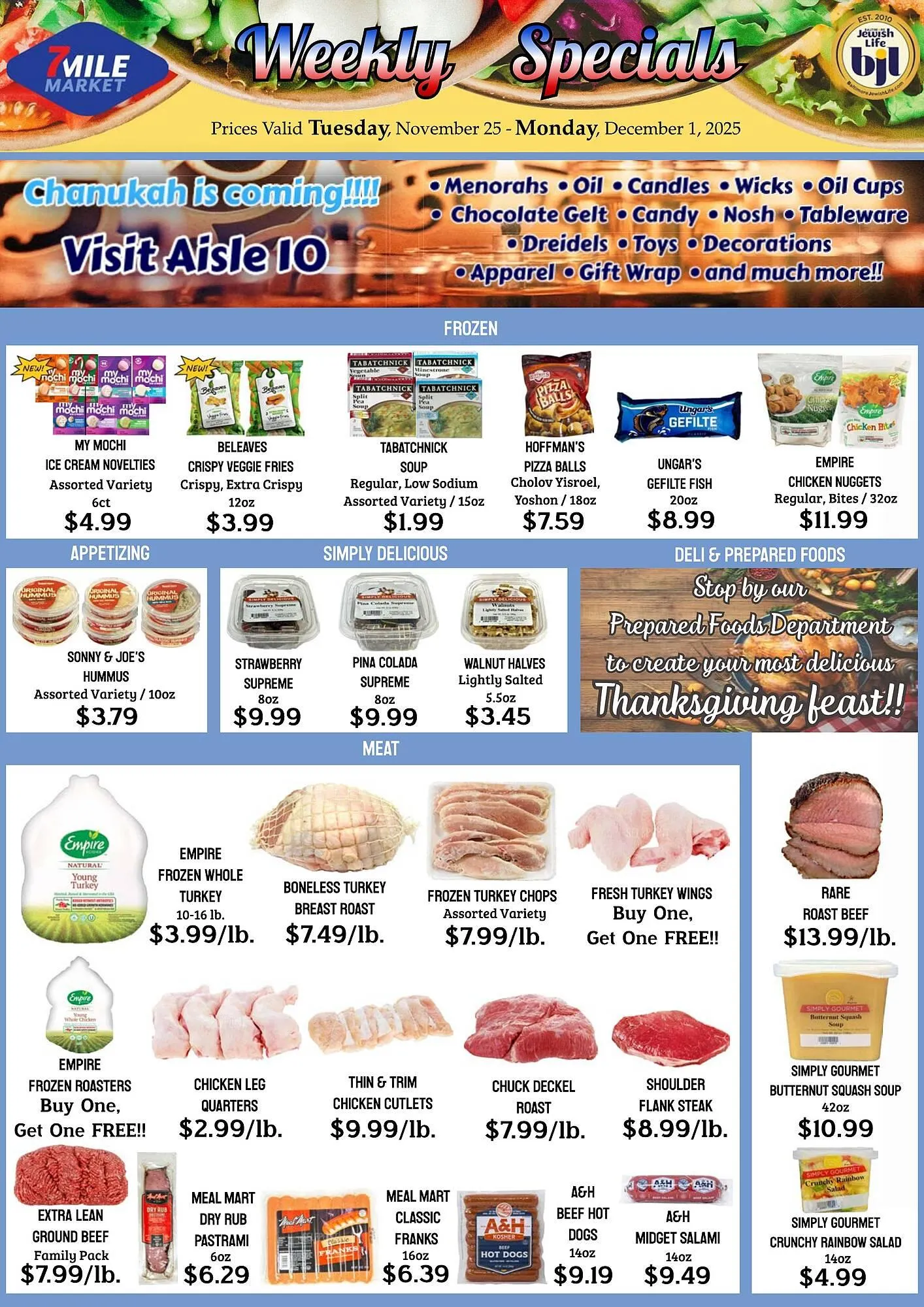 Weekly ad Seven Mile Market circular from November 25 to December 1 2025 - Page 1