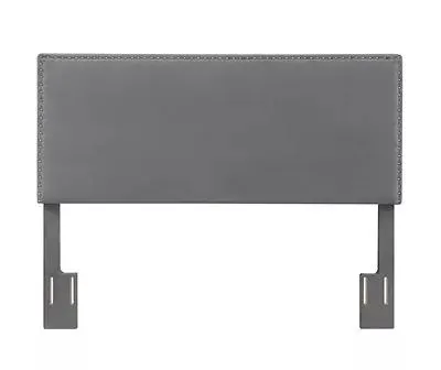 Bergen Silver Upholstered Queen Headboard