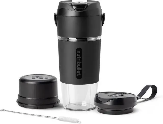 nutribullet Flip Portable Blender with Tritan Cup, Cordless, Black, NBPB10350