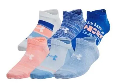 Kids' Under Armour Essential 6 Pack No Show Socks