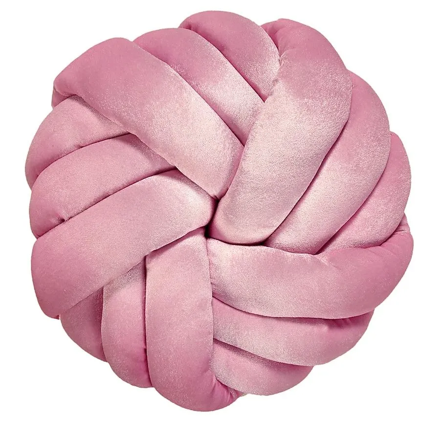 Timberbrook Boca 18-in x 18-in Pink Round Indoor Decorative Pillow
