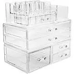 Sorbus Large Cosmetic Storage Case 3-Piece Set