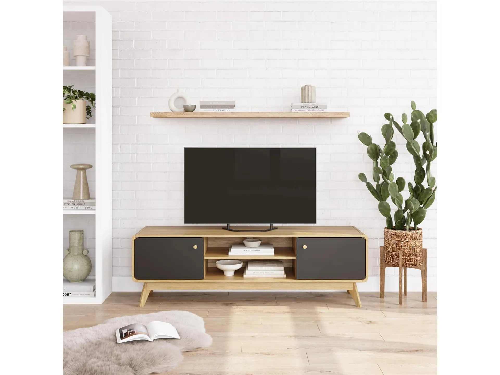 Ren Home Leva 55" TV Stand with Storage