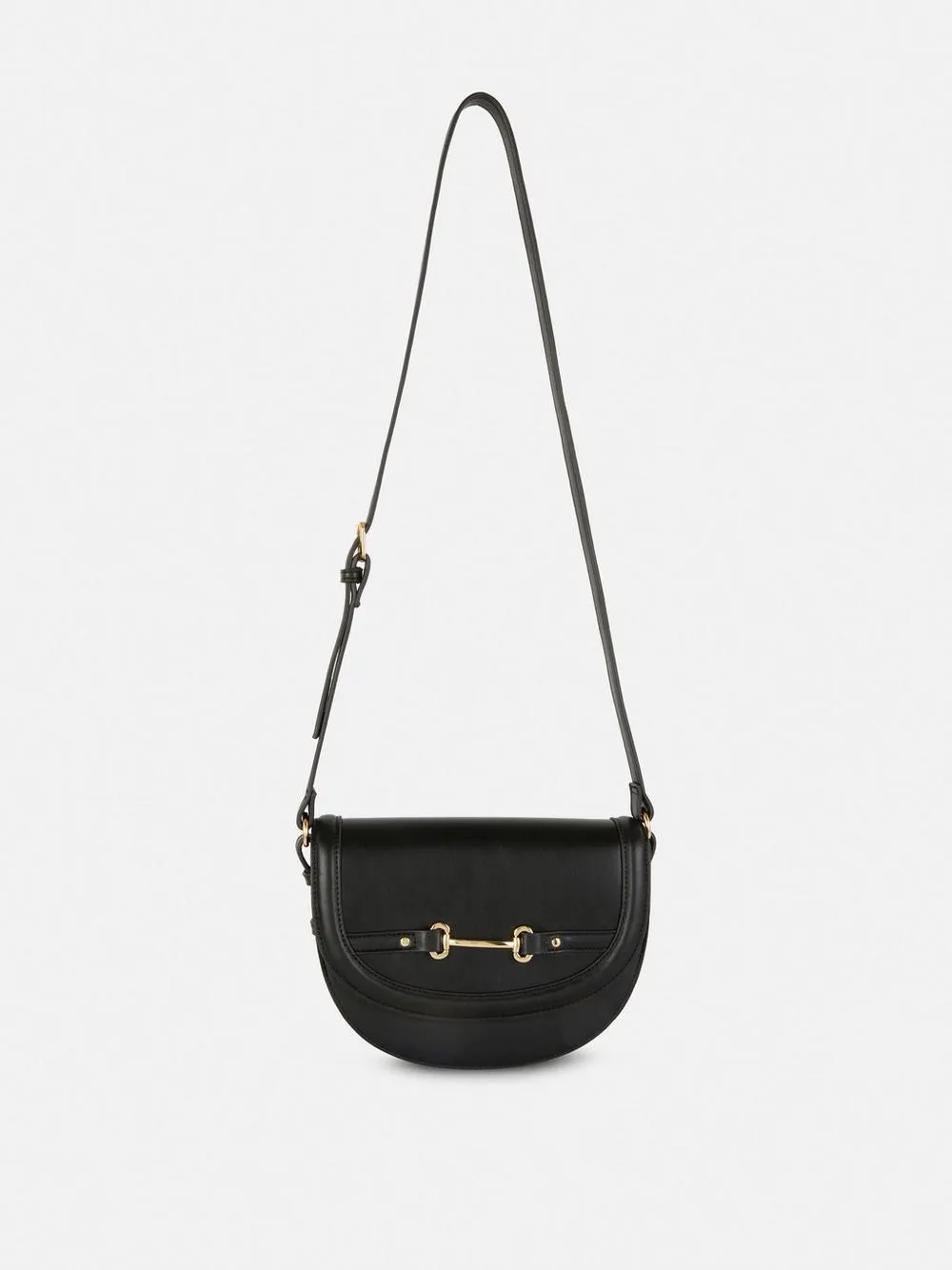 Snaffle Buckle Saddle Crossbody Bag
